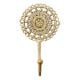 Brass French Cutwork Round Single Brass Hook