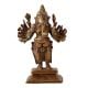 Brass Vira Ganapati or Ganesha Statue
