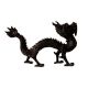 Elegant Black Dragon Statue in Chinese Art