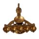 Vintage Brass Aarti Lamp with Cobra Handle for Decoration