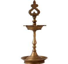 Vintage Brass Oil Lamp for Home Decoration