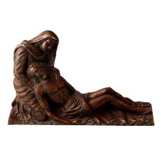 Brass Pieta Plate for Wall Hanging