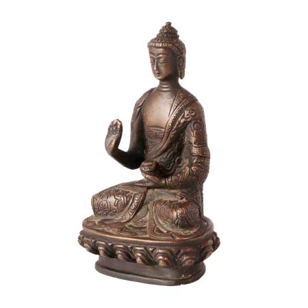 Brass Buddha Statue in Nepalese Art