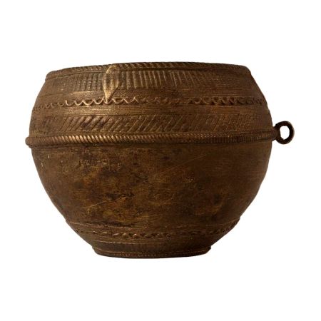 Indian Brass Rice Measurement Bowl