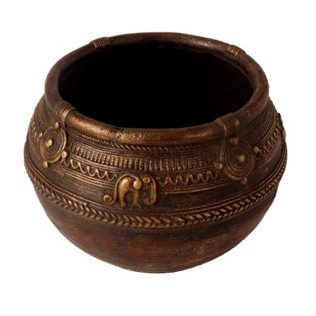 Vintage Brass Mana Bowl for Home Decor