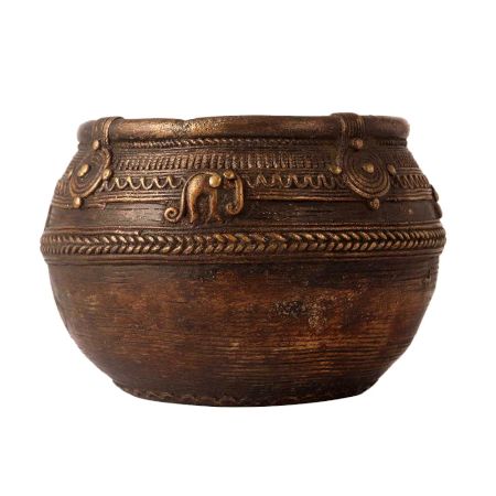 Vintage Brass Mana Bowl for Home Decor