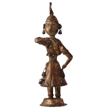Brass Metal Musician Dancer Figurine Statues