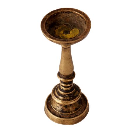Golden Decoration Brass Pillar Candle Holder