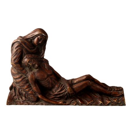 Brass Pieta Plate for Wall Hanging