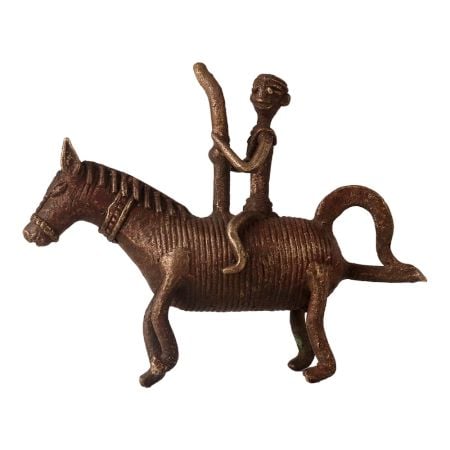 Handmade Brass Horse Statue for Decor