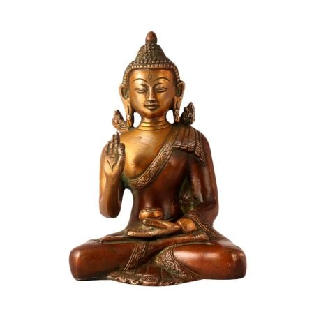 Handmade Seated Buddha Statue for Decor