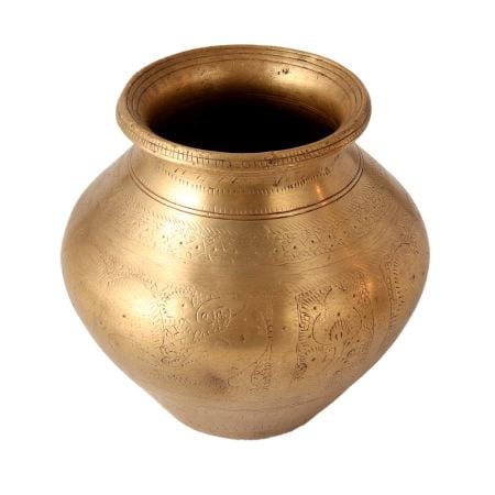 Traditional Antique Brass Pot or Lota