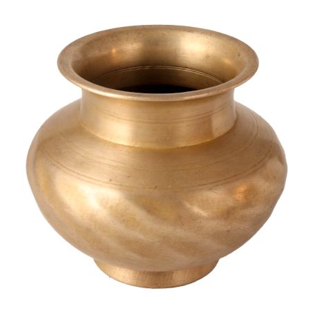 Antique Brass Lota or Water Pot for Puja