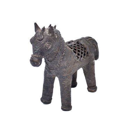 Brass Dhokra Horse Animal Statue