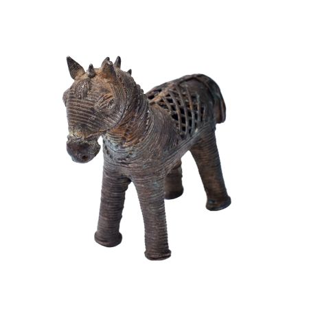 Brass Dhokra Horse Animal Statue