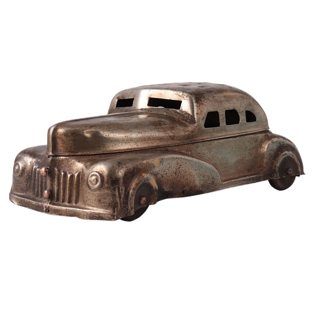 Vintage Brass Car Storage Box for Home Decor