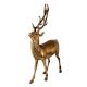 Brass Standing Deer Statue