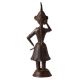 Handmade Brass Statues of a Musician Lady
