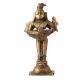 Vintage Lamp Or Brass Deep Lakshmi Statue