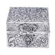 Square Ornamental Silver Plated Keepsake Box