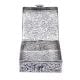 Square Silver Plated Floral Engraved Storage Box