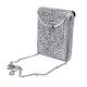 Silver Plated Self Design Hand Purse