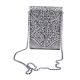 Silver Plated Self Design Hand Purse