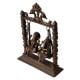 Traditional Statue of Lord Ganesha and Goddess Lakshmi on Swing