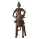 Brass Animal & Rider Statue for Home Decor