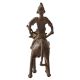 Brass Animal & Rider Statue for Home Decor