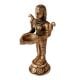 Brass Statue Of Deepalakshmi Holding Diya