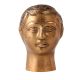 Brass Statue Man Tribal Face