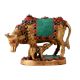 Kamdhenu Cow With Calf Colorful Stones