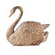 Old Brass Swan Planter