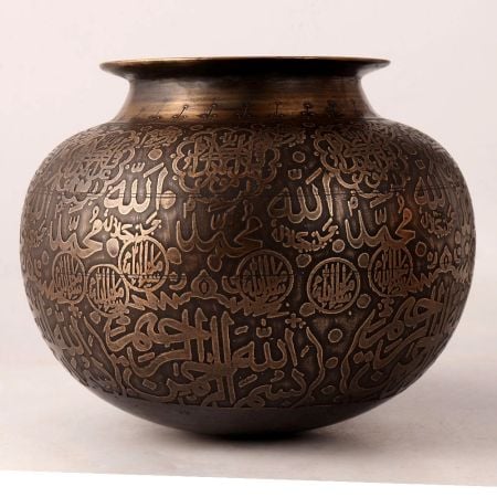 Traditional Used Brass Pot for Decoration