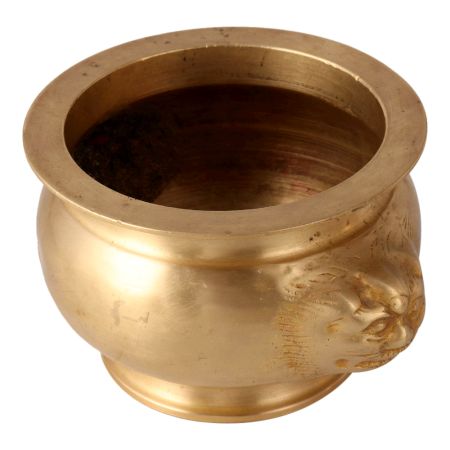 Glossy Golden Vintage Holy Water Pot