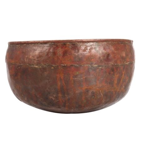 Traditional Copper Holy Bowl in Himalayan Art