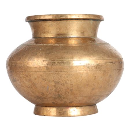 Indian Handmade Brass Water Pot or Kalash