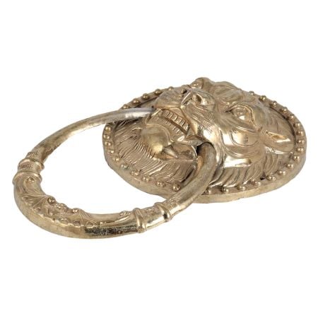 Handmade Brass Lion Towel Hanger in Chinese Art