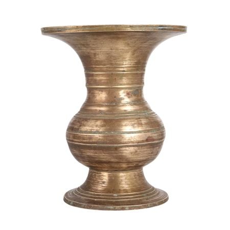 Antique Brass Flower Pot from South India