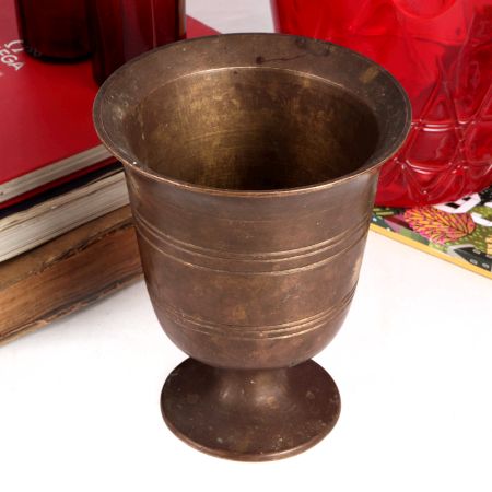 Vintage Brass Holy Cup for Home Decor