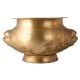 Vintage Brass Water Pot with Lion Engraving