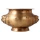 Indian Brass Holy Water Pot with Lion Engraving