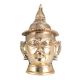 Shiny Brass Big Plate of Goddess Parvati Head
