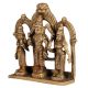 Lord Murugan/Kartikeya Brass Statue with Valli and Devasena
