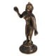 Vintage Brass Radha Rani Statue in Black Finish