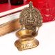 Vintage Brass Gajalakshmi Oil Lamp for Pooja
