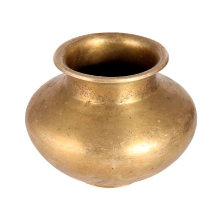 Vintage Golden Brass Holy Water Pot