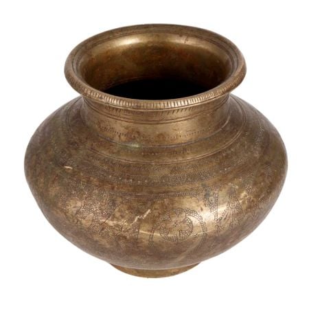 Brass Sturdy Holy Water Pot for Pooja