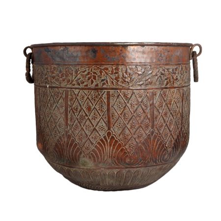 Traditional Copper Planter for Home Decoration